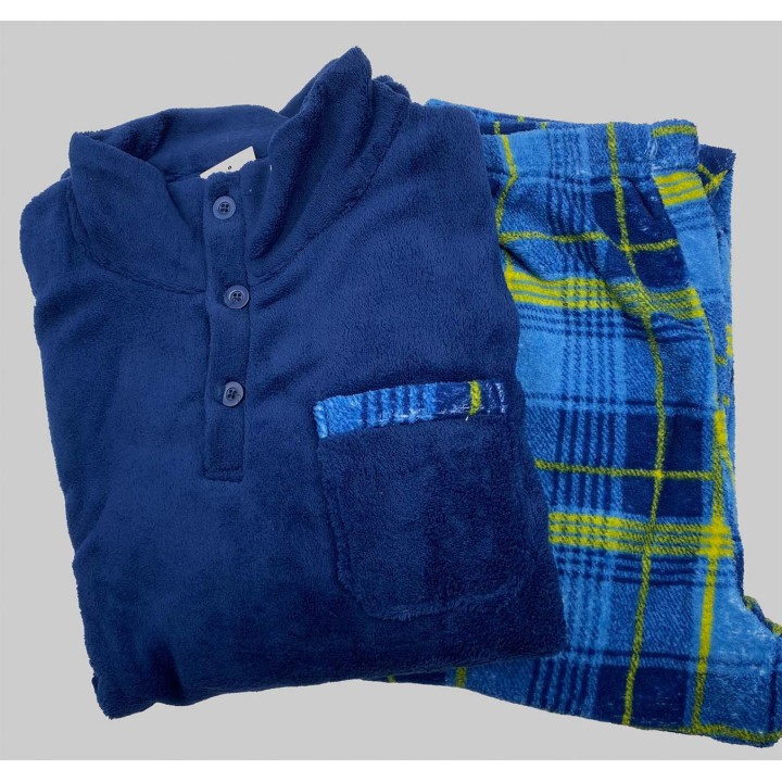 pigiama-in-pile-uomo-karelpiu-kf9363plu-blu