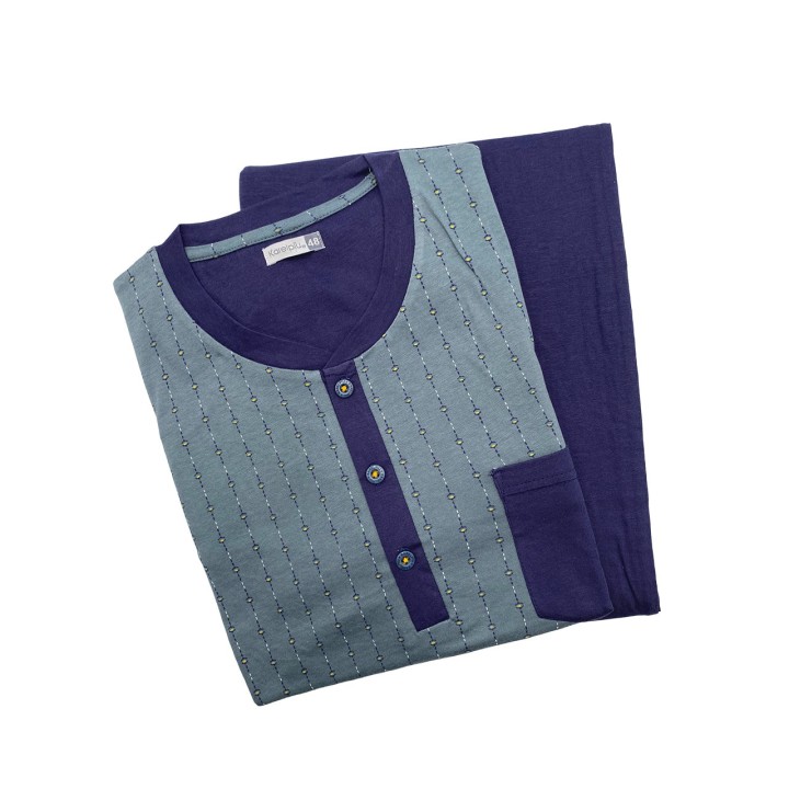 pigiama-uomo-estivo-karelpu-0223plu-verde