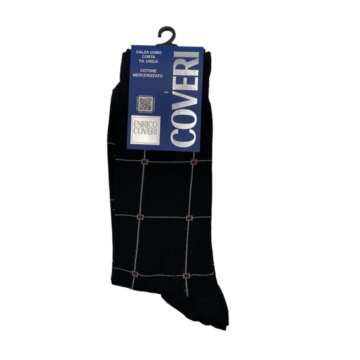 calzini-corti-da-uomo-fantasia-geometrica-coveri-dynamic-line-232c-nero
