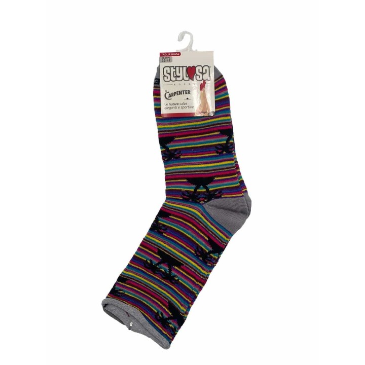 calzini-colorati-donna-stylosa-g552-rosso