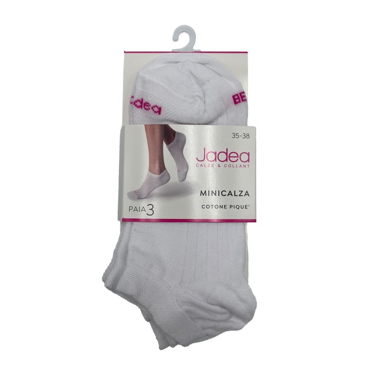 calzini-fantasmini-in-cotone-piquet-jadea-jb742-3pz-bianco
