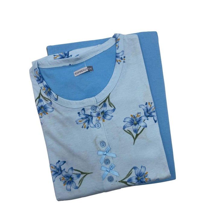 pigiama-donna-taglie-forti-estivo-karelpiu-ke0002pldx-cielo