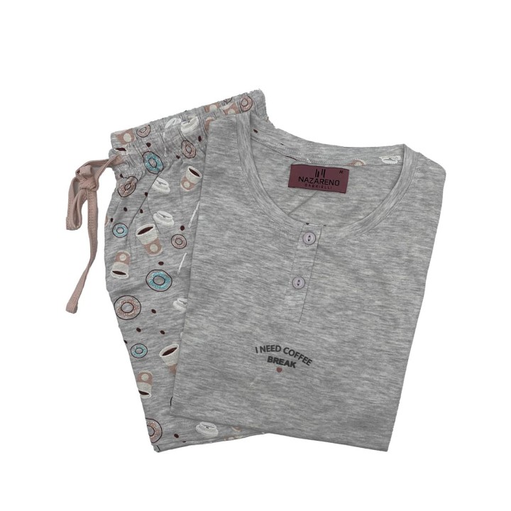 pigiama-corto-donna-giovanile-nazzareno-gabrielli-d3042-grigio