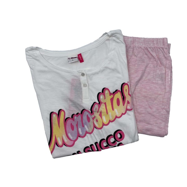 pigiama-corto-donna-stampa-morositas-7549-bianco