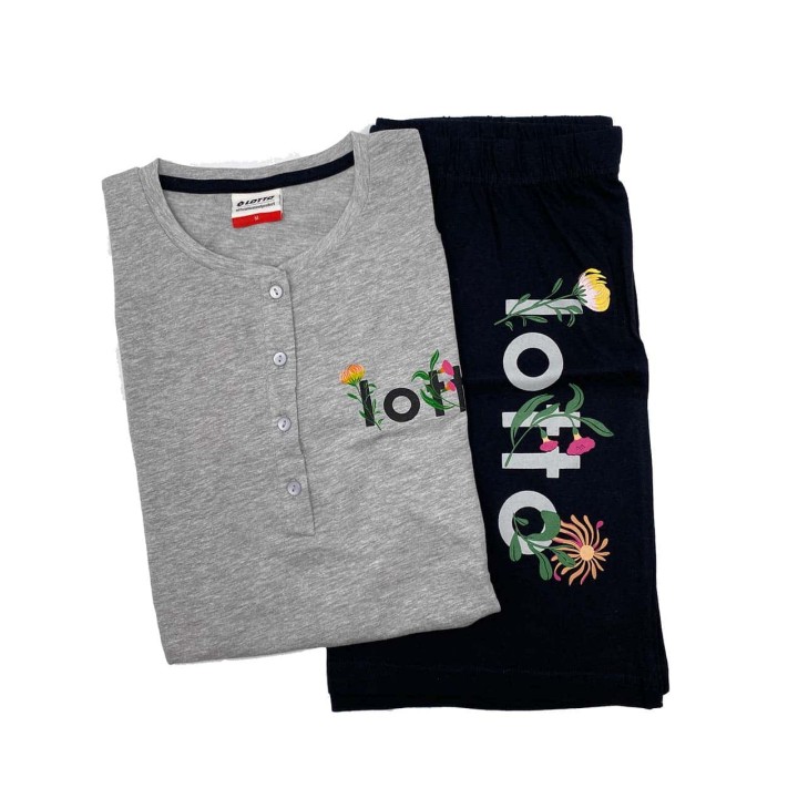 pigiama-corto-donna-con-bottoni-lotto-lp5241-grigio