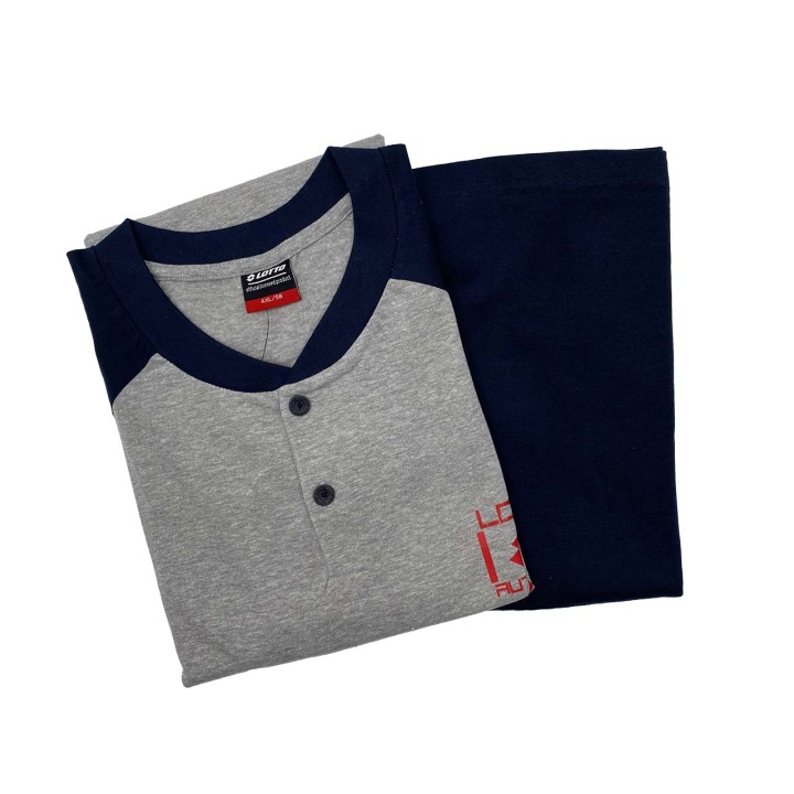 pigiama-uomo-corto-taglie-comode-lotto-lp1233c-grigio