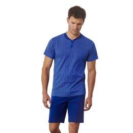 pigiama-uomo-corto-taglie-comode-il-granchio-gp1163c-denim-foto