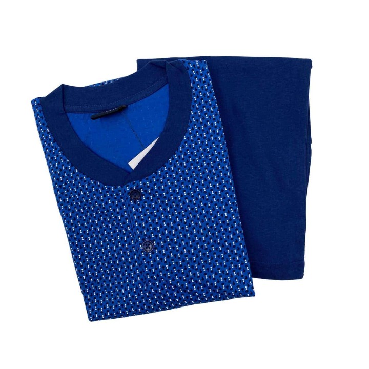 pigiama-uomo-corto-taglie-comode-il-granchio-gp1163c-denim