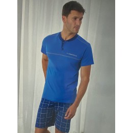 pigiama-uomo-corto-serafino-il-granchio-gp1155-denim-foto