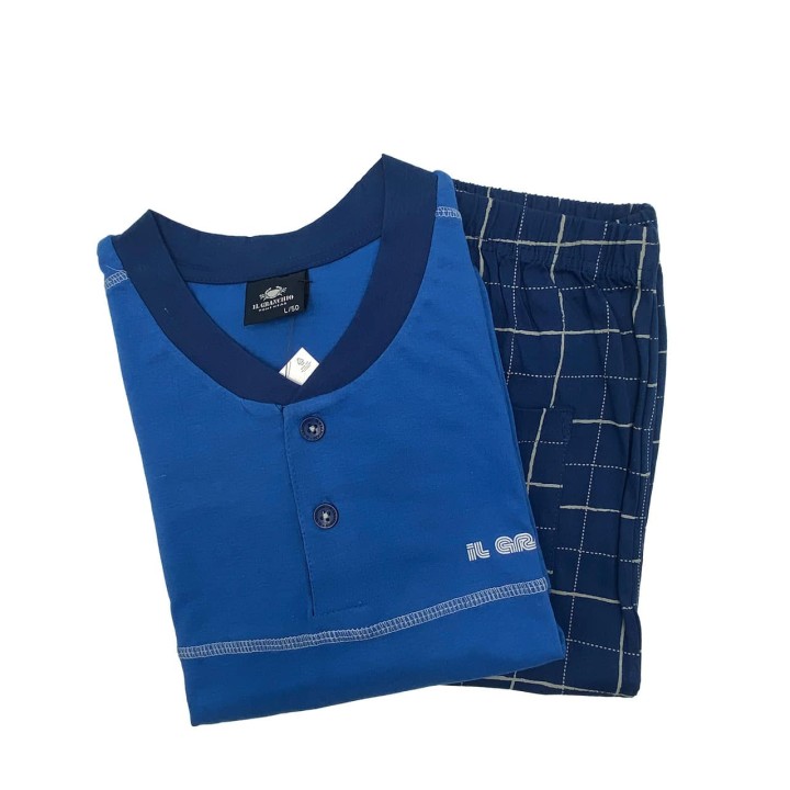 pigiama-uomo-corto-serafino-il-granchio-gp1155-denim