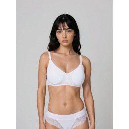 Reggisenoinvisibile senza cuciture Jadea fronte bianco