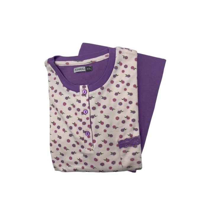 pigiama-donna-invernale-con-bottoni-karelpiu-sk9007pld-lilla