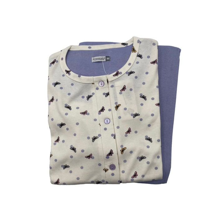 pigiama-donna-aperto-davanti-karelpiu-kf9033pld-panna