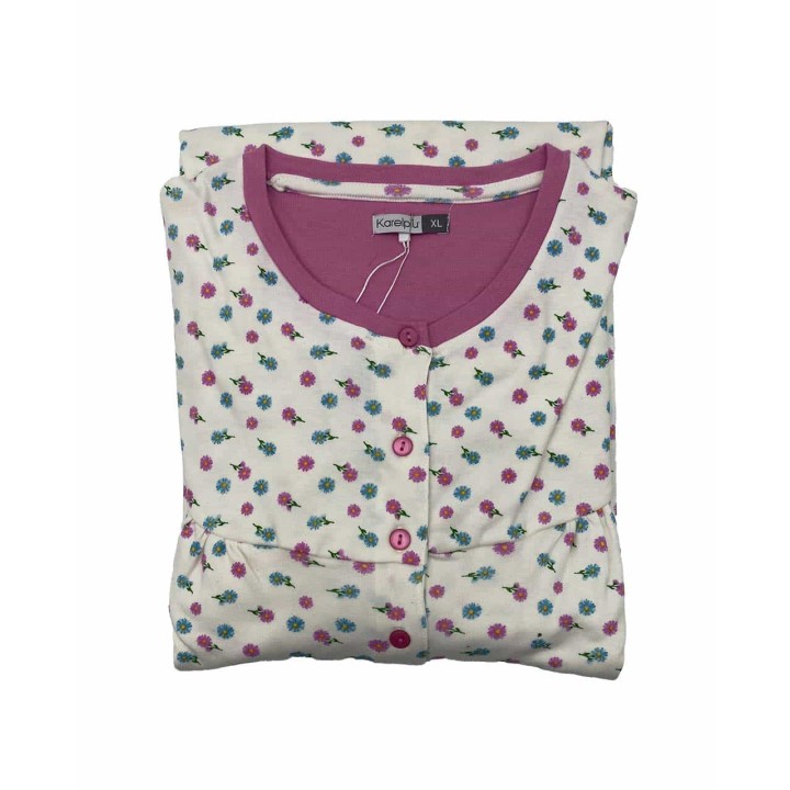 camicia-da-notte-donna-invernale-karelpiu-kf9009cl-panna