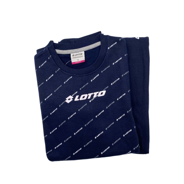 Pigiama donna invernale sportivo in felpa Lotto LP6065