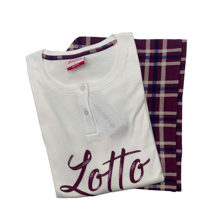 Pigiama donna caldo cotone Lotto LP6080