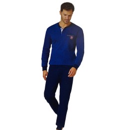 Pigiama uomo calibrato invernale Il Granchio GP2120C  denim foto