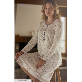 Camicia da notte taglie forti invernale Karelpiù 1042CLX