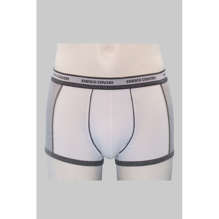 Boxer Enrico Coveri in cotone elasticizzato EB1003 bianco