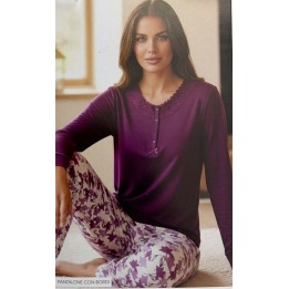 Pigiama donna caldo cotone Karelpiù KI1036PLD