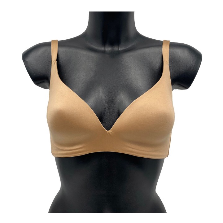 Reggiseno a triangolo senza ferretto Lormar Shine bronze