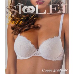 Reggiseno Sièlei push up con ferretto in pizzo 2444