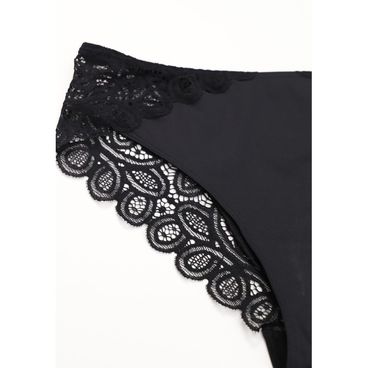 Slip brasiliana con pizzo Lepel 483 dettaglio