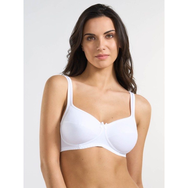 Reggiseno senza ferretto elasticizzato Spiman 2291 bianco