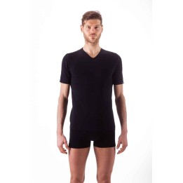 Maglia microfibra scollo V ISSIMO 251 nero