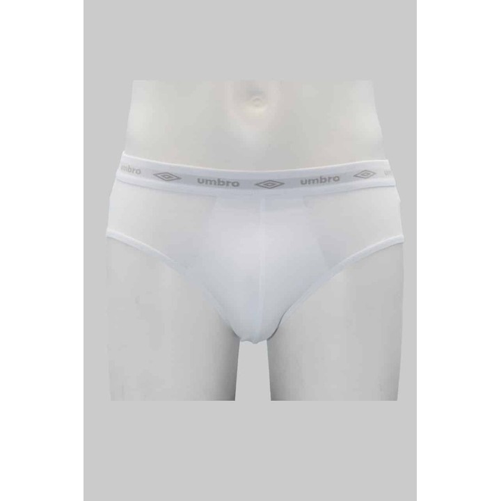 Slip uomo in cotone elasticizzato Umbro 700 bianco