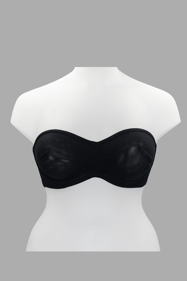 Reggiseno a fascia preformato e traspirante Gios 550 nero