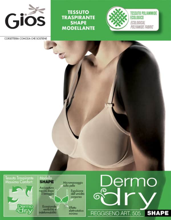 Reggiseno Gios senza ferretto preformato traspirante 505 pack
