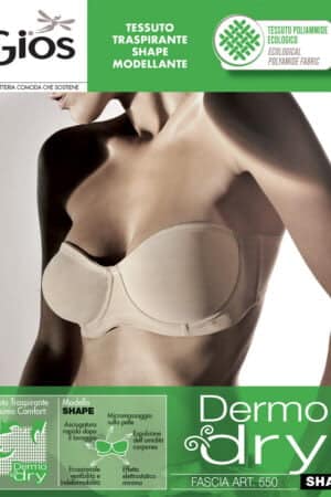 Reggiseno a fascia preformato con ferretto Gios 550