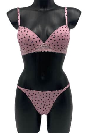 Completino intimo con tanga Infiore KIS114 rosa