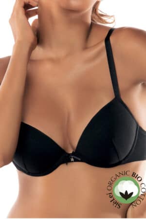 Reggiseno in cotone a push up con ferretto Sièlei 1444