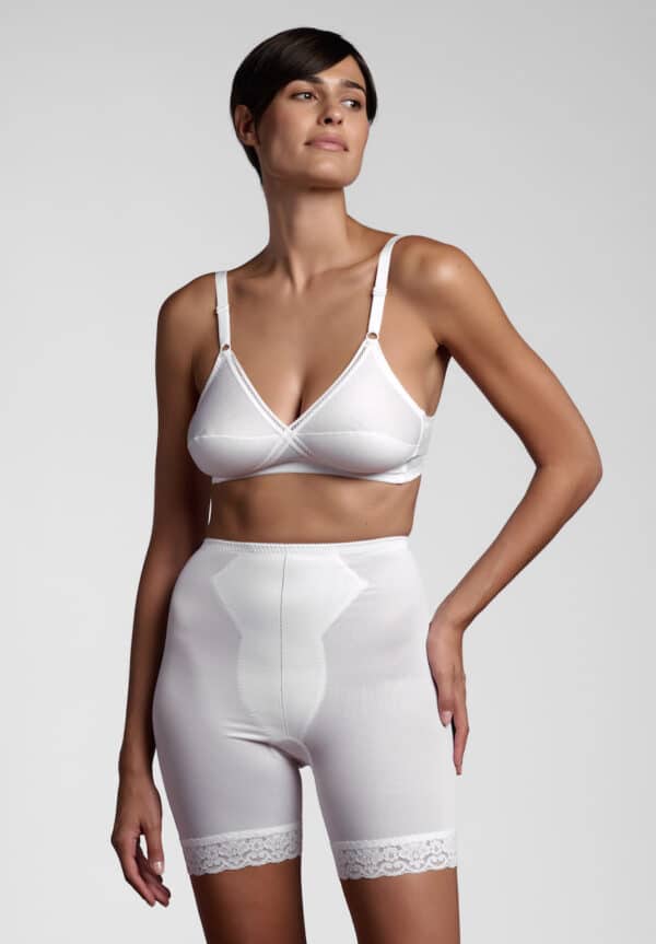 Guaina modellante lunga Lepel DONNA bianco fronte