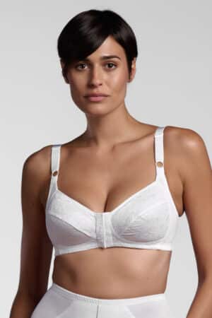 Reggiseno con apertura davanti senza ferretto Lepel Adele bianco fronte