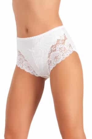 Slip Jadea vita alta 792 in cotone e pizzo