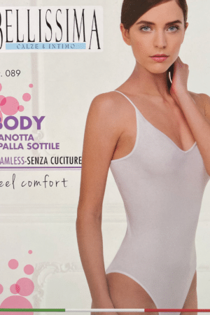 Body in microfibra canotta spalla stretta Bellissima 089