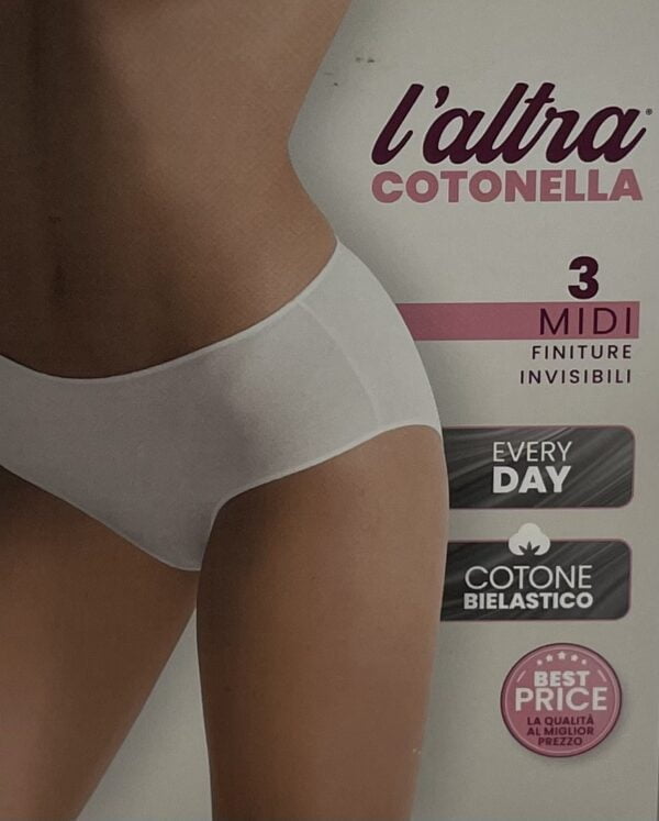 Slip donna cotone elasticizzato Cotonella 3488 3pz