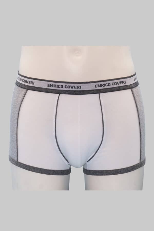 Boxer Enrico Coveri in cotone elasticizzato EB1003 bianco