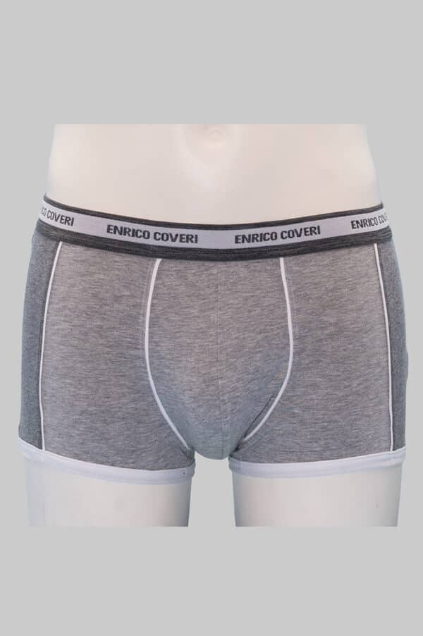 Boxer Enrico Coveri in cotone elasticizzato EB1003 grigio