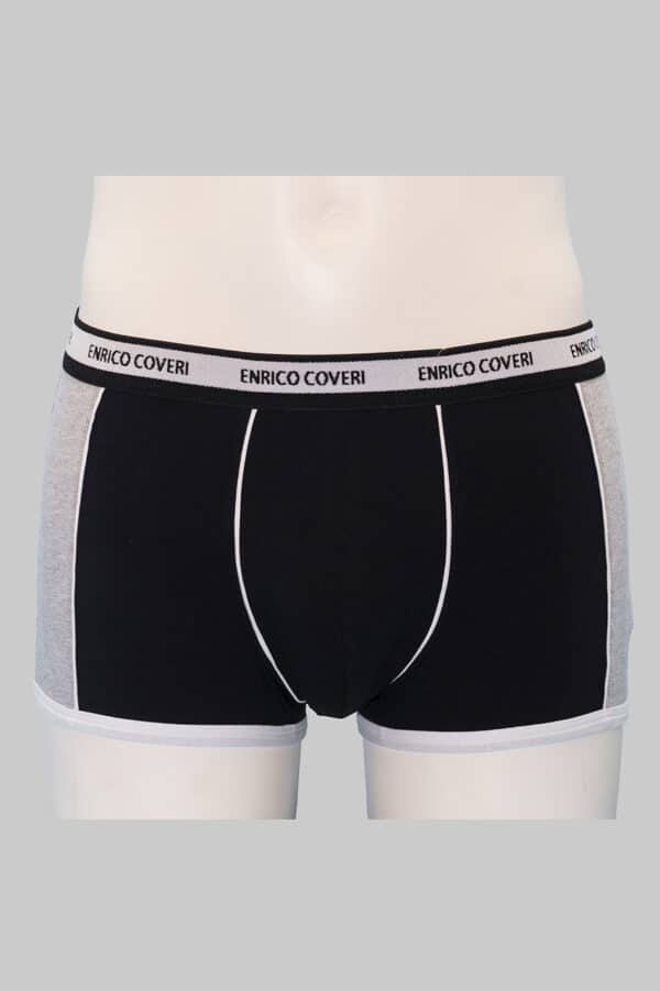 Boxer Enrico Coveri in cotone elasticizzato EB1003 nero