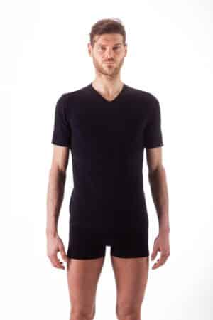 Maglia microfibra scollo V ISSIMO 251 nero