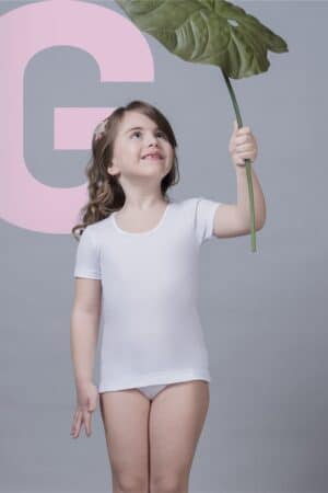 Maglia intimo bambina mezza manica Nottingham TM61B