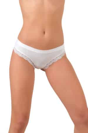 Perizoma donna Jadea 519 in cotone e pizzo pack