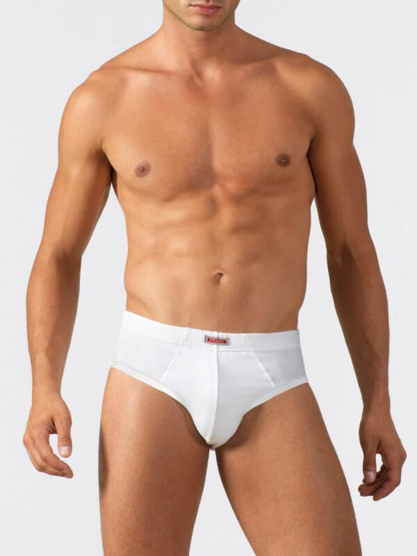 Slip uomo taglie forti in cotone Primal 2211 bianco