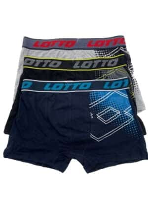 Boxer ragazzo con elastico esterno stampato Lotto 3Pz