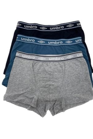 Boxer bambino ragazzo con elastico esterno Umbro 801 3Pz