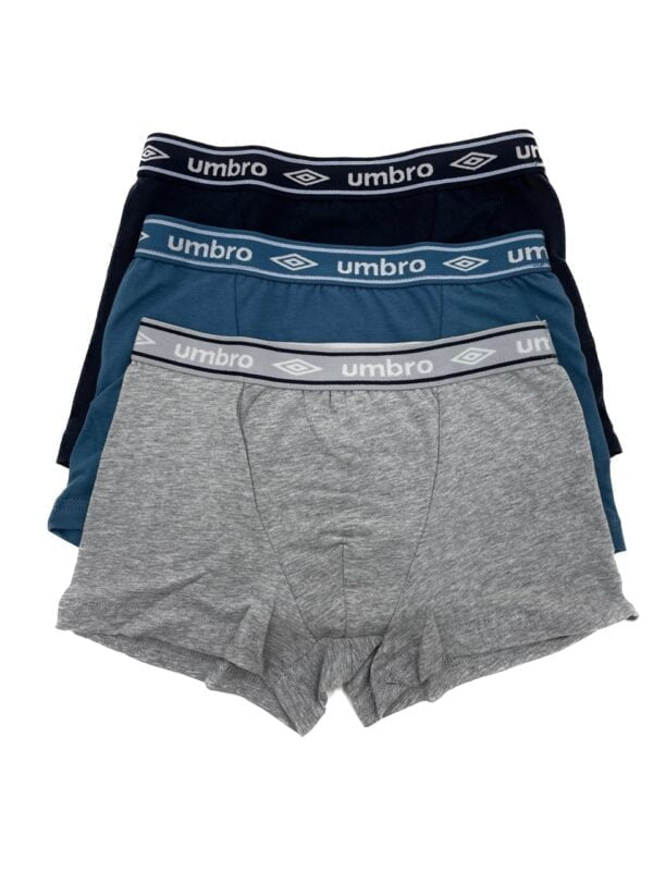 Boxer bambino ragazzo con elastico esterno Umbro 801 3Pz